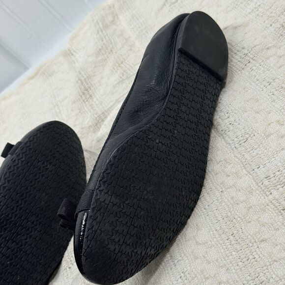 MICHAEL KORS Black Leather Mary Janes Shoes Ballet Flats Slip On Size 6.5 M - Picture 12 of 16